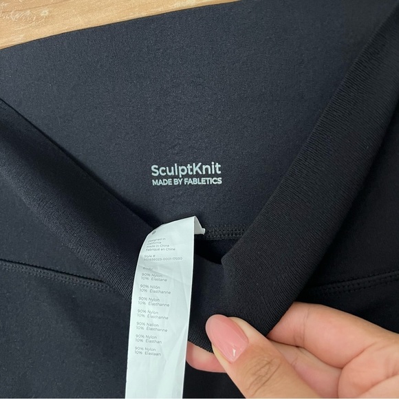 Fabletics black HIGH-WAISTED SCULPTKNIT CAMO  LEGGING size S - Picture 5 of 10